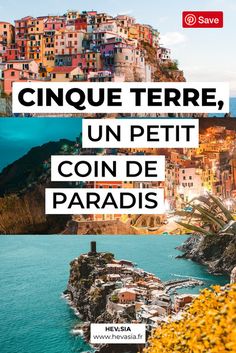 the cover of an article about cinque terre, un petit coin de paradis