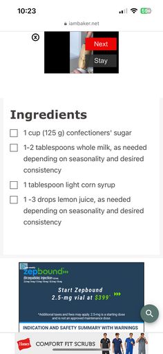 Fit Scrubs, Whole Milk, Confectioners Sugar, Corn Syrup, Christmas Treats, Comfort Fit, How To Apply, Christmas