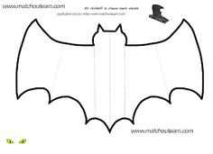 an image of a bat cut out from paper