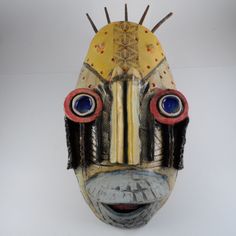 a mask that has been made to look like a fish