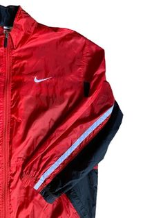 Vintage Nike Windbreaker Rain J Red Jacket Large White Label 90s | eBay Vintage Nike Windbreaker, Ebay Clothes, Nike Windbreaker, Ebay Clothing, White Label, Red Jacket, Vintage Nike, Large White, Steam