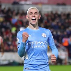 a soccer player is excited about his team's win over the rest of their team