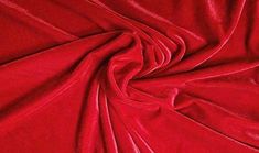 a red cloth is shown in close up