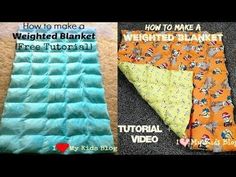 how to make a weighted blanket with free video