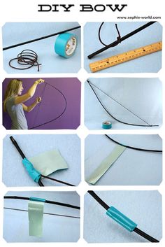 the instructions for how to make a diy bow