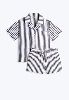 SLEEPY JONES | Corita Set in Navy Breton Stripe Cheap Striped Sleepwear For Loungewear, Striped Pyjama, Sleepy Jones, Masc Outfits, Cute Pajama Sets, Women's Sleepwear, Women's Pajamas, Sleep Wear, Cute Pajamas