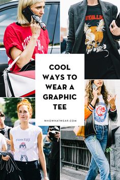 How to style a graphic tee How To Wear Graphic Tees To Work, How To Wear A Band Tshirt, How To Wear A Band Tee, Graphic Tshirt Work Outfit, How To Dress Up Graphic Tees, Jeans And Graphic T Shirt Outfit, Band Tee Outfits Summer, How To Wear A Tshirt Cute, Concert Tshirt Outfit