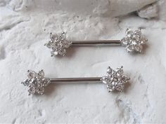 Brilliant Flower Nipple Barbell Set of 2..14g.12mm,14mm Or.16mm - Etsy Bosnia and Herzegovina Barbell Set, Bosnia And Herzegovina, Piercings, Ships, Flowers, Quick Saves