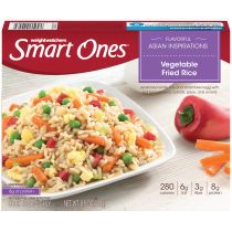 a box of smart ones vegetable fried rice