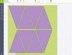 a computer screen showing an image of the same pattern as it appears to be cut