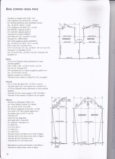 an instruction manual for the sewing pattern