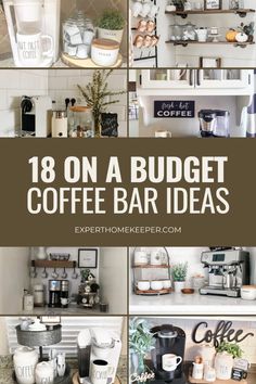 Indulge in your favorite brews without breaking the bank! ☕ Dive into 18 budget-friendly coffee bar ideas that'll elevate your morning routine and impress your guests. From repurposed furniture to clever DIY hacks, discover how to create a cozy coffee nook without spending a fortune! #CoffeeLovers #DIY #BudgetFriendly #HomeDecor Coffee Bar Corner, Cozy Coffee Nook, Make Coffee At Home, Small Coffee Bar, Coffee Bar At Home, Bar Corner, Wooden Riser, Coffee Bar Ideas