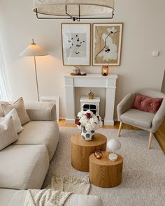 the living room is clean and ready for guests to use it as a focal point