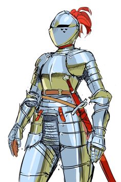 Knight Drawing, Knight Design, Female Knight, Traditional Games