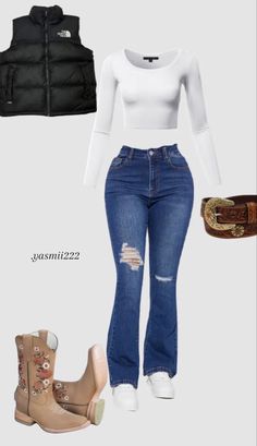 Takuachita Outfits, Cowgirl Style Outfits, Latina Outfits, Latina Fashion Outfits, Country Style Outfits, Mexican Outfit, Cute Country Outfits, Looks Country