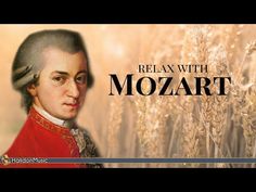 an animated image of a man in a red coat with the words relax with mozzart