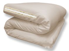 two pillows stacked on top of each other