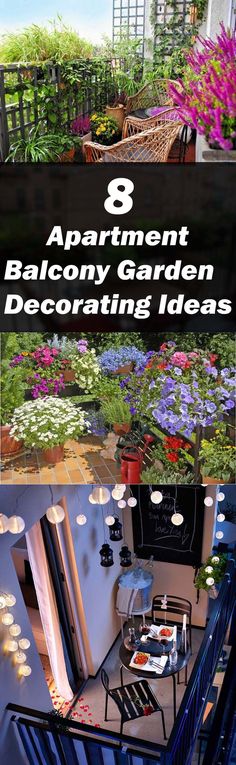 an apartment balcony garden decorating ideas