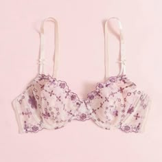 2 Luvlette Unlined Floral Bras! One Is Blue And The Other Is Gold. Really Beautiful With Such Cool Embroidery, Just Ended Up Being Slightly Too Small For Me. I Love This Brand- If They're Your Size, I Can Pretty Much Guarantee You'll Love Them. (34b, But Could Probably Work For A 36b Too) Sheer Lace Summer Bra, Sheer Pink Bra For Spring, Pink Sheer Bra For Spring, Spring Sheer Pink Bra, Summer Lace Bra With Padded Cups, Summer Lace Underwire Bra, Sheer Pink Bra For Summer, Underwire Bra Partially Lined For Spring, Partially Lined Underwire Bra For Spring