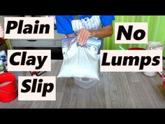 How to Make Plain Clay Slip Easy with No Lumps - YouTube Slip Clay, Wheel Pottery, Make Your Own Clay, Pottery Slip, Clay Slip, Ceramic Sculpture Figurative, China Clay, How To Make Clay