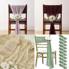 10 Pcs 90X180cmTerracotta Cheesecloth Chair Sashes, Wedding Aisle Decorations Burnt Orange Chair Sashes Chair Bow Designed Decorative Chair Cover Wedding Reception Events Banquets Party Wedding Aisle Decoration Package10PCS Chair Cheesecloth Sashes, enough quantity your need. 35.4inch (90cm) width X70.8inch(180cm) length. Easy to use the Cheesecloth Chair Sashes Our Satin Chair Sashes Bows are one-piece made, dont need to knotted, can easily put on the chair. Special materials,please wipe it gen Burnt Orange Chair, Chair Covers Wedding Reception, Chair Sashes Wedding, Wedding Chair Sashes, Draping Wedding, Aisle Decorations, Chair Bows, Orange Chair, Wedding Chair Decorations