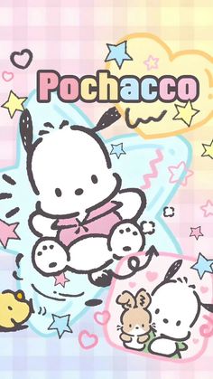 Pocchaco Icons Sanrio, Poccacho Wallpaper, Sanrio Wallpaper Phone, Pochacco Wallpaper Iphone, Wallpaper Cinnamoroll, Pochacco Wallpaper, Walpaper Hello Kitty, Hello Kitty Characters, Cute Desktop Wallpaper