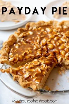 there is a pie with nuts on it