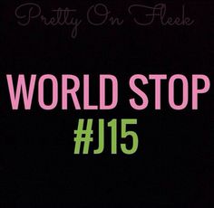 the words world stop written in neon pink and green on a black background with an arrow