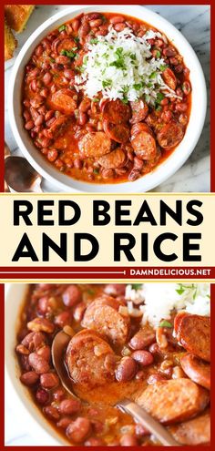 Try these Red Beans and Rice! They're an easy dinner recipe you'll want to have on the daily. Simmered with andouille sausage, this thick, creamy goodness is the perfect comfort food! Save this pin! Red Beans And Rice Recipe Easy, Andouille Sausage Recipes, Red Beans N Rice Recipe, Beans And Sausage, Red Beans And Rice, Beans And Rice, Andouille Sausage, Andouille, Cajun Recipes