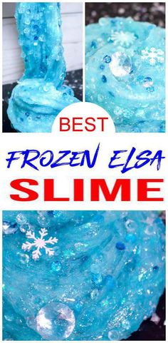 the best frozen slime recipe for kids to make and enjoy it's winter time