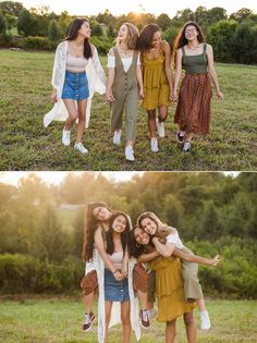 Four Friend Photoshoot, 4 Friends Photoshoot Poses, Posing Groups Of Women, 4 Friend Photos, Poses For Groups Of Four, 4 Sisters Photoshoot Poses, 4 Sisters Photoshoot, Spring Group Photoshoot, Fall Group Photoshoot