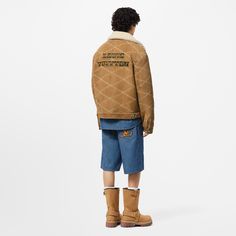 LOUIS VUITTON® - Cotton Chambray Shorts - Indigo Louis Vuitton Gifts, Louis Vuitton Official Website, Chambray Shorts, Western Aesthetic, Stole Scarf, Leather Denim, Buckle Shoes, Pharrell Williams, Trainer Boots