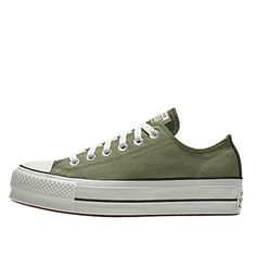 Converse All Star Chuck Taylor Custom Two-Tone Green Platform Sneaker. Bought Brand New, Wore Once. Perfect Condition!! No Stains, Snags, Etc. Very Comfortable And Supportive Sole For All Day Wear. Women’s - 8.5 Men’s - 6.5 Green Converse Sneakers, Olive Platform Converse, Platform Converse Dark Green, Green Sporty Converse Canvas Shoes, Converse All Star Platform, Green Cotton Converse Sneakers, Green Converse High-top Sneakers For Outdoor, All Star Platform, Navy Converse