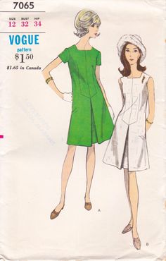 a woman's dress and hat sewing pattern from the 1950's, with an attached