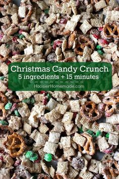 christmas candy crunch recipe with the title overlay