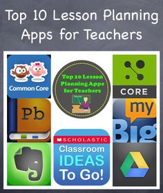 the top 10 lesson planning apps for teachers to use on their ipad or ipods