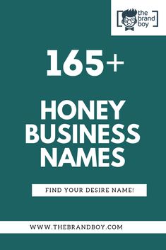 the logo for the business name, honey business names