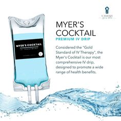 ⭐ Considered the ""Gold Standard of IV Therapy"" ⭐ The Myer's Cocktail is our most comprehensive IV drip, designed to promote a wide range of health benefits. Some of the many benefits of this powerhouse IV drip include:  ✨ Fights Fatigue and Improves Energy Levels ✨ Reduces Inflammation ✨ Supports the Immune System ✨ Helps Alleviate Headaches ✨ Minimizes the Effects of Stress ✨ Restores Balance to the Body ✨ Helps Elevate Mood ✨ Promotes Bone, Nervous System, Muscular, and Cardiovascular Health ✨ Aids in Relieving Allergy and Asthma Symptoms  Nutrient mix: ✨Vitamin C ✨Calcium ✨Magnesium ✨Vitamins B1, B2, B3, B5, B6 ✨Vitamin B12  Call to book📱Fort Lauderdale: 954.633.0633 or online at casbahspa.com! Spa And Salon, Iv Fluids, Boutique Spa, Improve Energy Levels, Asthma Symptoms, Salon Services, Hormone Health