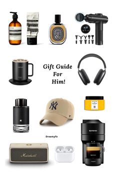 Gift ideas for Him!! the Ultimate guide for your man Boyfriend Gift Aesthetic, Gifts For Boy Best Friend, Bf Nails, Gifts For College Boys, Marshall Emberton, Men Essentials, Christmas Presents For Him, Gifts For Guys, Cool Gadgets For Men