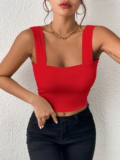 The details of this jacket are handled very well and the zipper is very delicate which surprised me a lot. In addition its insulation performance is also very good making it very comfortable to wear. Red Tops For Women, Backless Lace Top, Dirndl Outfit, Bandeau Tops, Red Tops, Mini Robes, Backless Top, Dress Cuts, Sleeveless Tank Top