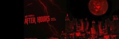 the poster for netflix's new series, after hours is shown in red and black