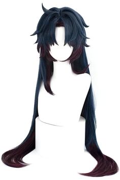 Male Wig Hairstyles, Cosplay Wigs Male, Male Long Hairstyles Drawing, Hair Reference Male, Long Male Hairstyles, Hair Styles Male, Long Anime Hair, Long Male Hair