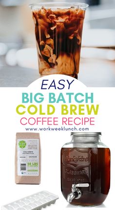 the coffee recipe has been made with cold brew