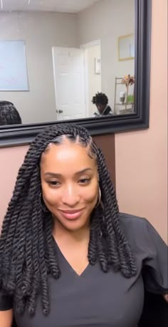 Twisted Faux Locs, Long Invisible Locs With Curls, Island Twist Black Women, Rope Twist Hairstyles For Black Women, Invisible Locks Hairstyle, Long Invisible Locs, Invisible Locs Twist, Braids And Locs