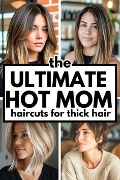 5 Fuss-Free Mom Cuts for Thick Hair New Mom Haircuts, New Mom Hair, Cuts For Thick Hair, Mom Haircut, Winter Hair Trends, Mom Haircuts, Long Layered Cuts, Haircuts For Thick Hair, Mom Cut