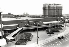 an old black and white photo of toys r us store in the 1960s's