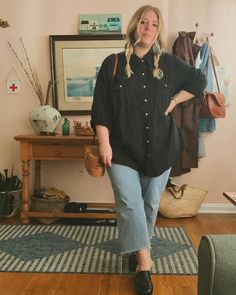 Clothing Ideas Plus Size, Autumn Style Inspiration Plus Size, Plus Size September Outfits, Gen Z Business Casual Plus Size, Plus Size Slow Fashion, Plus Size Rainy Day Outfit Work, Plus Size Crunchy Outfits, Plus Size Mom Fashion, Plus Size Soft Grunge