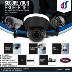 an advertisement for a security camera company