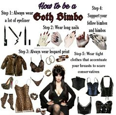 How To Be Goth, Gothic Whimsy, Goth Stuff, Edna Mode, Elvira Mistress Of The Dark, Yennefer Of Vengerberg