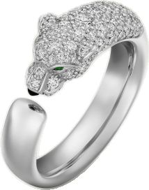 Elegant Cartier Rings In Diamond White, Cartier Silver Fine Jewelry Rings, Cartier Jaguar Ring, Cartier Maillon Panthere Ring, Cartier Panther Ring, Cartier Panthere, Cartier Ring, Cartier, Onyx